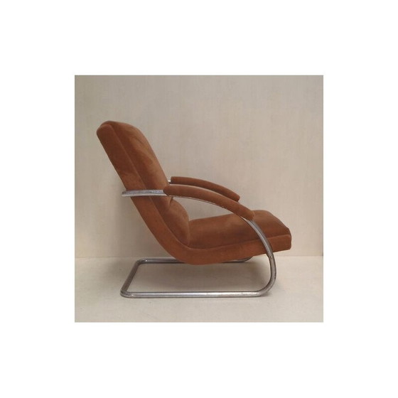 Image 1 of Fauteuil Vintage verstelbaar relax Mücke Merder Tsjecho-Slowakije 1930