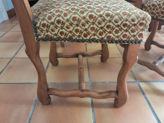 Image 1 of Zes Franse Schapenbot Eetkamerstoelen