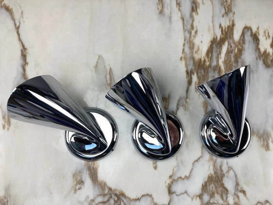 Image 1 of Wandlamp (1 Van 3), Art Deco, Post Modern, Minimalistisch, Luxe Verlichting, Jorge Pensi, Aluminium, Magnesium, Vintage