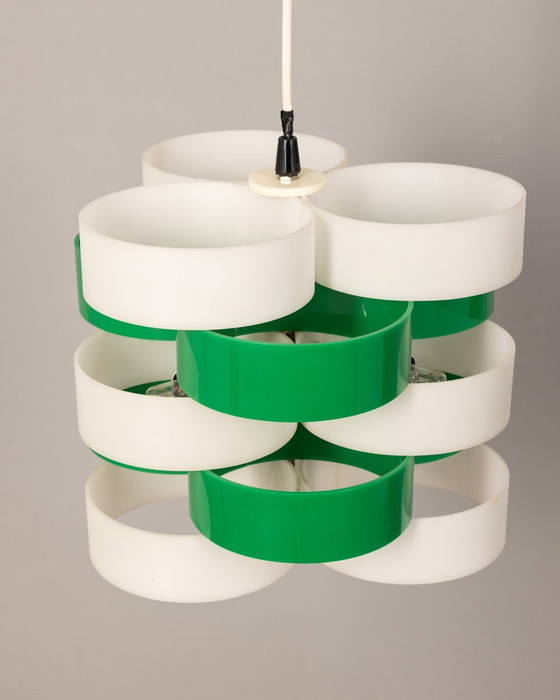 Image 1 of Vintage kroonluchter in kunststof van Stilux Milano, jaren 1960