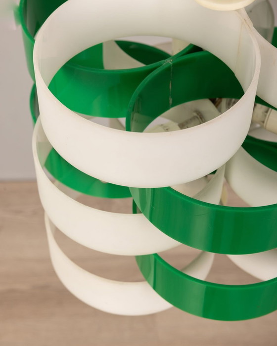 Image 1 of Vintage kroonluchter in kunststof van Stilux Milano, jaren 1960