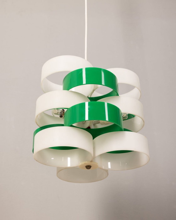 Image 1 of Vintage kroonluchter in kunststof van Stilux Milano, jaren 1960