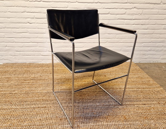 Image 1 of Set Van 4 Minimalistische Eetkamerstoelen, 1970S