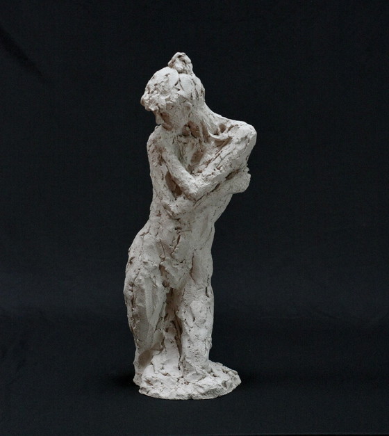 Image 1 of Yolane Ide (1931) - Terracotta sculptuur van een naakte vrouw, jaren 1960