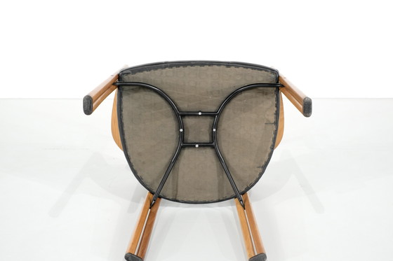 Image 1 of Houten fauteuil "Ulna" van Franco Poli voor Bernini, Italië 1986.