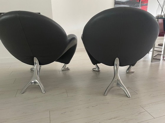 Image 1 of 2x Leolux Fauteuils Papagano