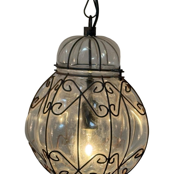 Image 1 of Venitiaanse Hangende Hanger - Handgemaakt Geblazen Glas - Vintage