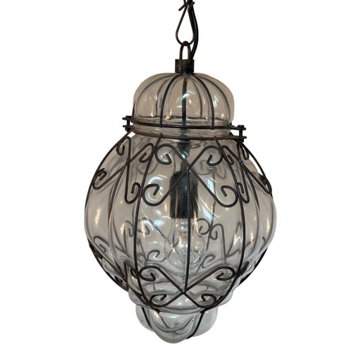 Venitiaanse Hangende Hanger - Handgemaakt Geblazen Glas - Vintage