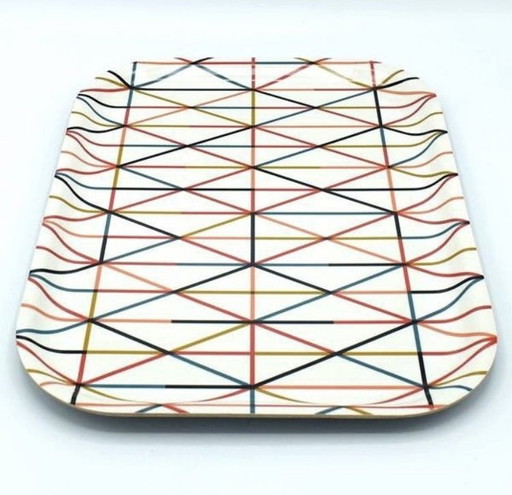 Vitra Classic Tray Dienblad Large, Grid Multicolor