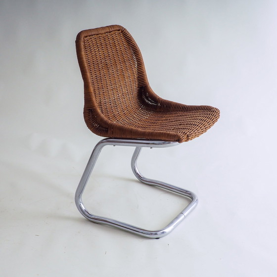 Image 1 of 2 Rotan sledestoelen toegeschreven aan Dirk Van Sliedregt voor Gebroeders Jonkers Noordwolde