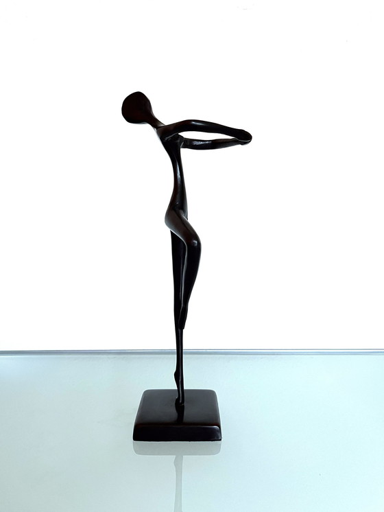 Image 1 of Vintage Ikea Bodrul Khalique Bronzen Balletdanseres (2000)