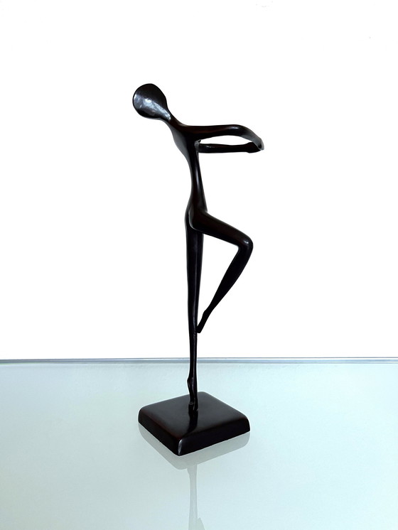 Image 1 of Vintage Ikea Bodrul Khalique Bronzen Balletdanseres (2000)
