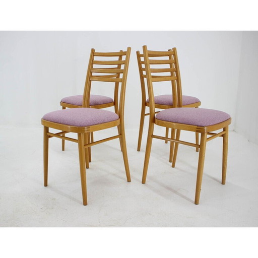 Set van 4 vintage eetkamerstoelen van Interier Praha, Tsjecho-Slowakije, 1970
