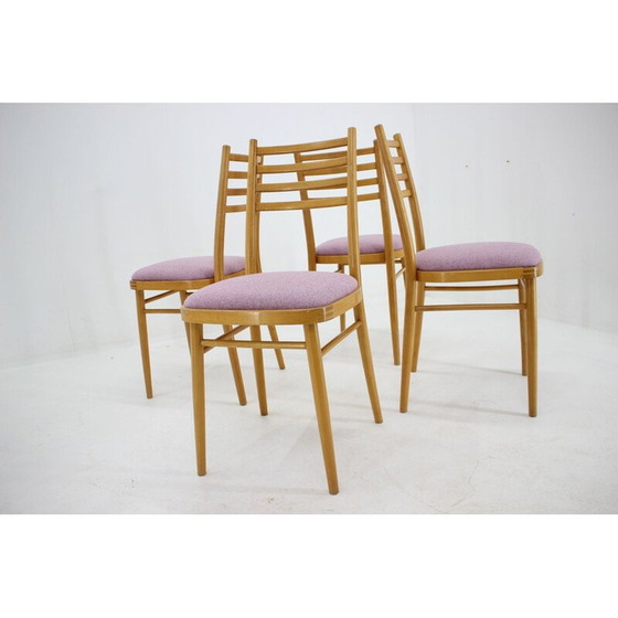 Image 1 of Set van 4 vintage eetkamerstoelen van Interier Praha, Tsjecho-Slowakije, 1970