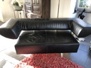 2 x COR Arthe zwartleren bank