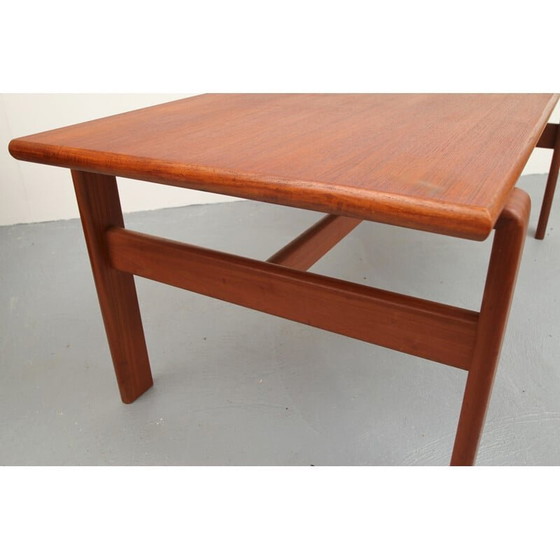 Image 1 of Vintage teakhouten salontafel, Denemarken 1960