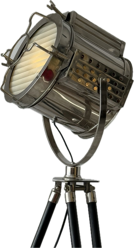 Image 1 of Nautische Designer Spotlight | Driepoot Vloerlamp