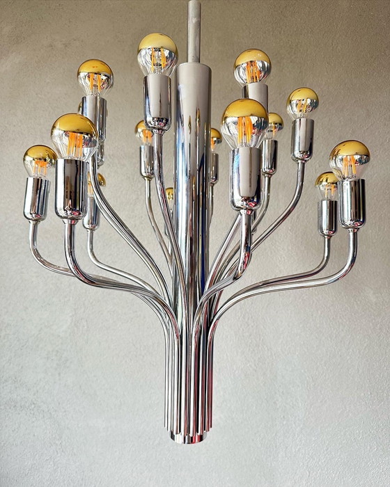 Image 1 of Vintage Chrome Hanglamp