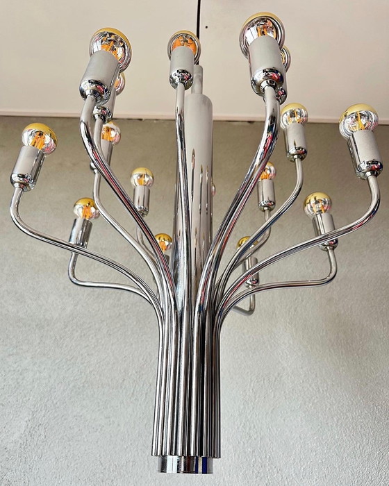 Image 1 of Vintage Chrome Hanglamp