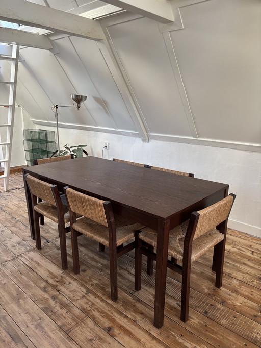 Eettafel Pastoe Set  (6X Stoelen 1X Tafel)