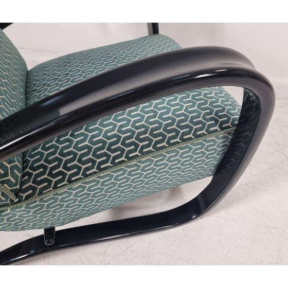 Image 1 of Vintage armstoel H 269 met spintafel van Jindřich Halabala voor Up Zavody, Tsjecho-Slowakije 1940