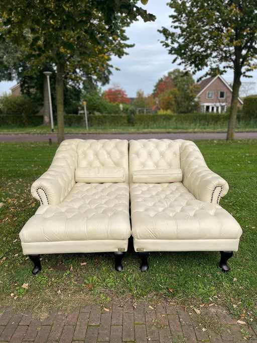 Chesterfield chaise lounges