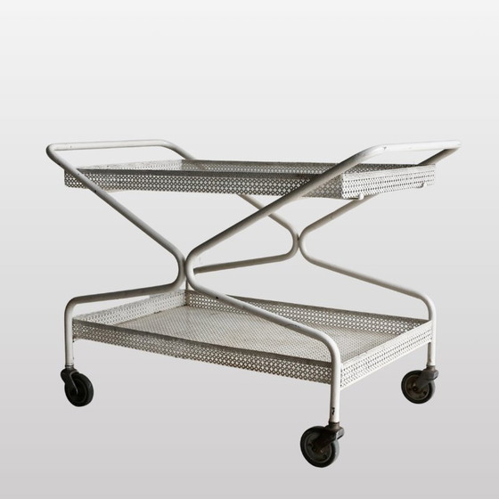 Image 1 of Vintage "trolley" roltafel, 1950