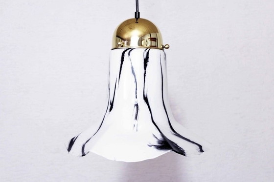 Image 1 of Glazen hanglamp van Peill & Putzler, model Petunia