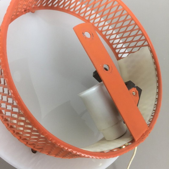 Image 1 of Paar modernistische vintage wandlampen van acryl en metaal, Italië 1950