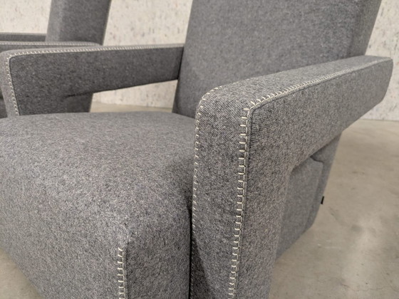 Image 1 of  Cassina Fauteuil 637 Utrecht (Nieuw-Nooit Gebruikt) In Grijze Wol