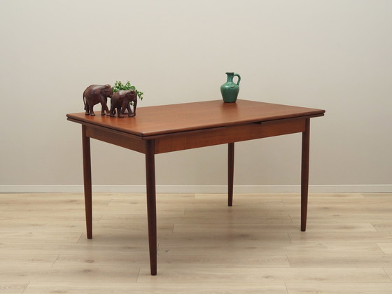 Image 1 of Teakhouten tafel, Deens ontwerp, 1970S, Productie: Denemarken