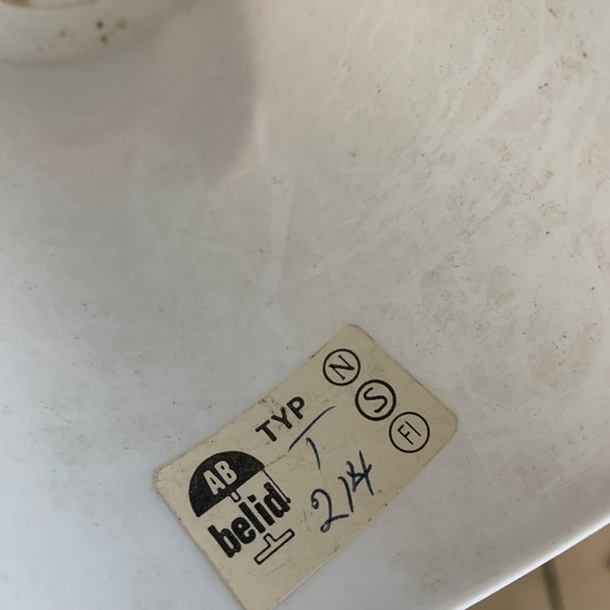 Image 1 of Grote Deense Ab Belid Hanglamp Met Handvat, Wit, 1970/80