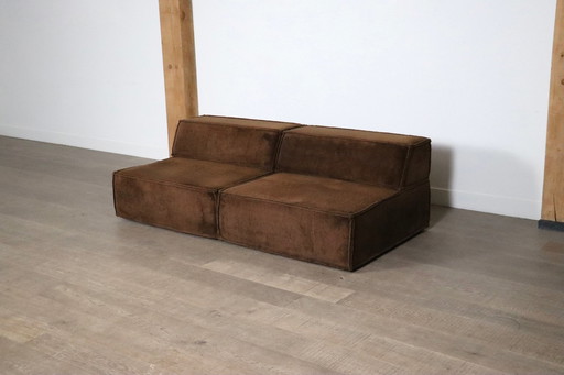 Cor Trio Modulaire Sofa In Bruin Teddy Van Team Form Ag, 1970S