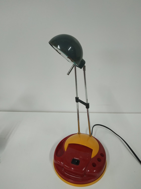 Image 1 of Set Massive Memphis Milano Style Plafondlamp En Bureaulamp