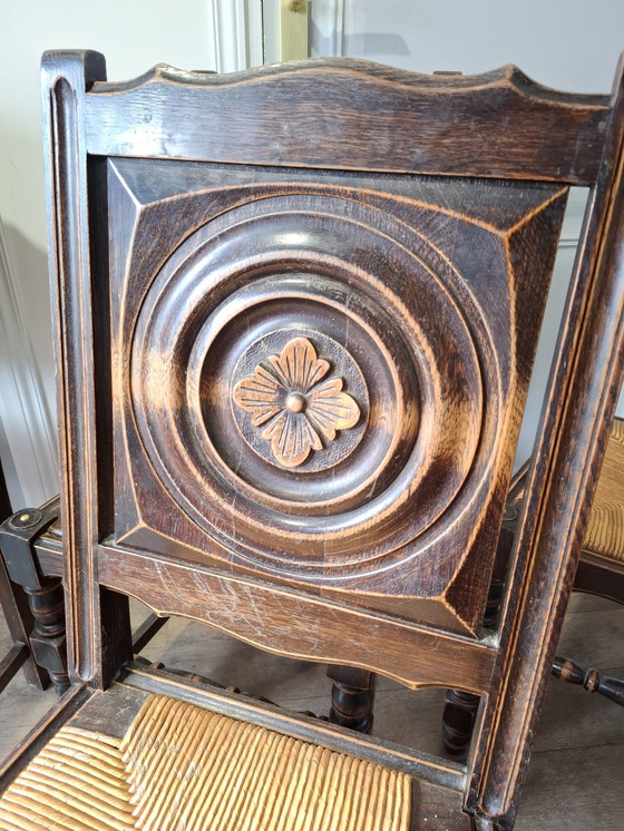 Image 1 of 6 stoelen kunst en ambacht