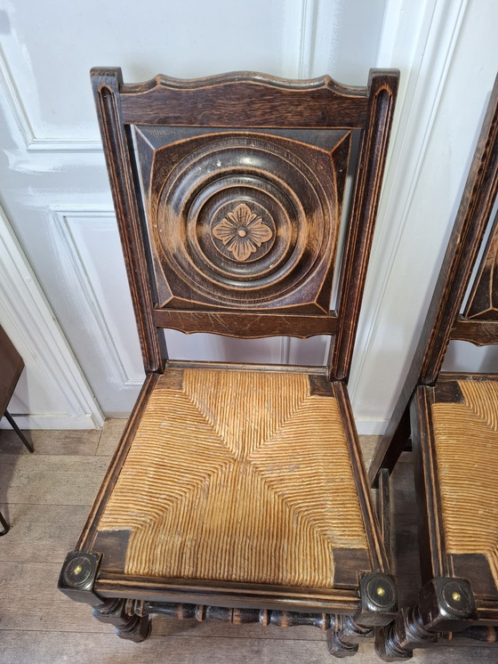 Image 1 of 6 stoelen kunst en ambacht