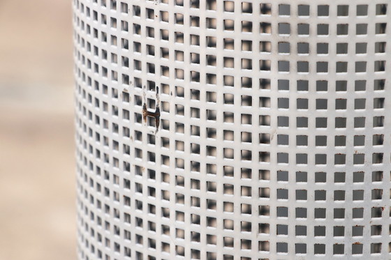 Image 1 of Vintage Italiaanse wit metalen vloerlamp 1960