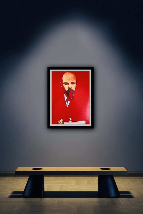 Image 1 of Andy Warhol: “Red Lenin, 1987”. ©2007 Andy Warhol Foundation For The Visual Arts, New York. 