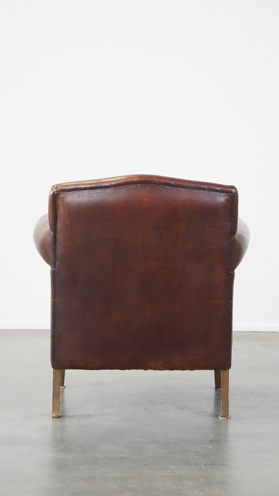 Image 1 of Armchair Gemaakt Van Schapenleer