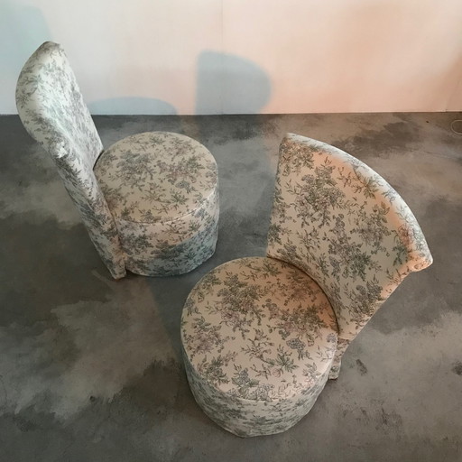 2x Vintage cocktail fauteuil