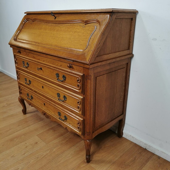 Image 1 of Vintage Secretaire Ladekast Landelijk Bureau Buro