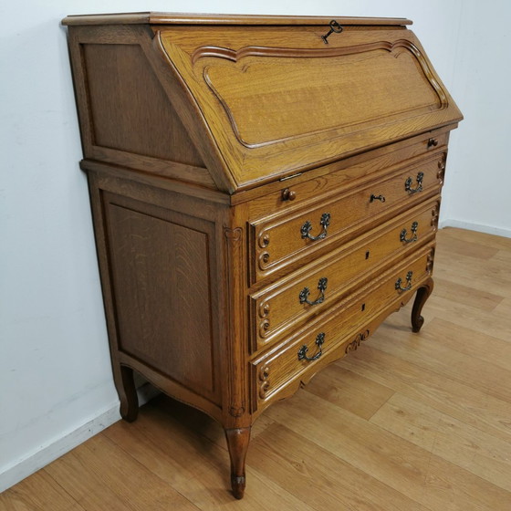 Image 1 of Vintage Secretaire Ladekast Landelijk Bureau Buro