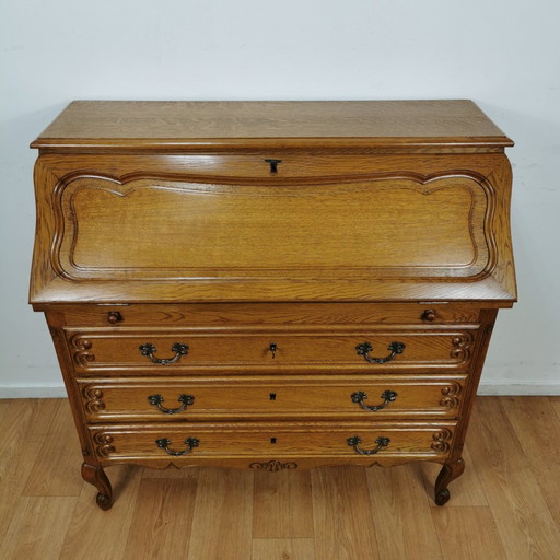 Vintage Secretaire Ladekast Landelijk Bureau Buro