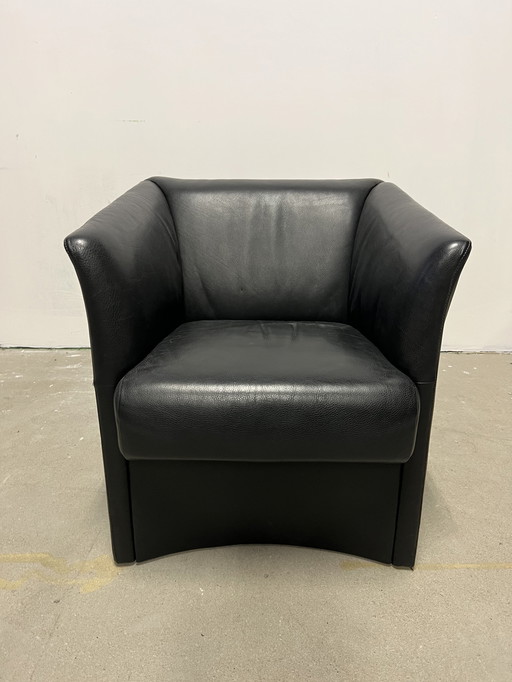 Jori Club Fauteuil Zwart Leer