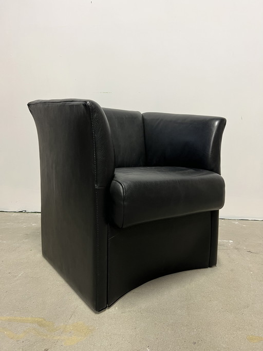 Jori Club Fauteuil Zwart Leer