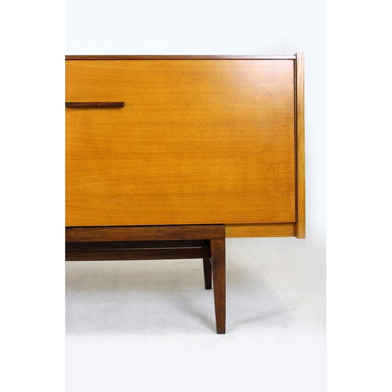 Image 1 of Vintage essen en mahonie dressoir van Up Bucovice, Tsjecho-Slowakije 1960