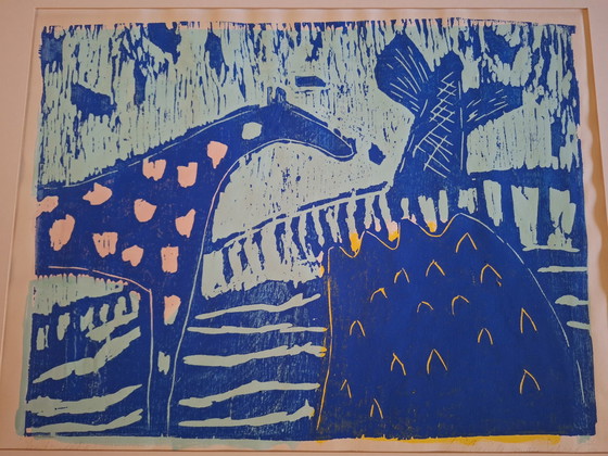 Image 1 of Kunstwerk Gouache Marieke Van Der Schaar 