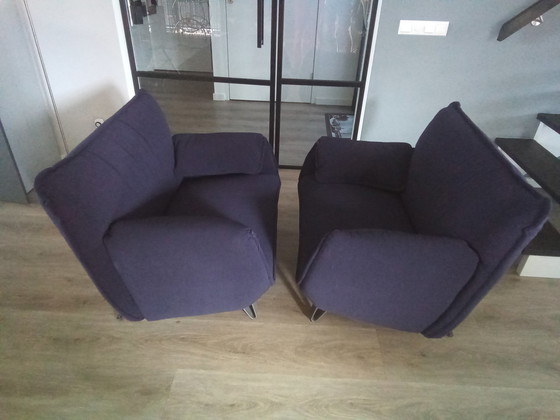 Image 1 of 2x Leolux Rumba Fauteuils