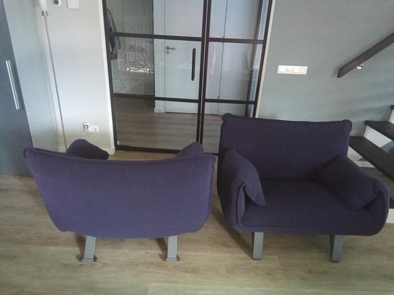 Image 1 of 2x Leolux Rumba Fauteuils