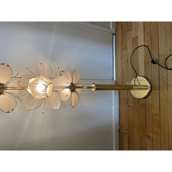 Image 1 of Italiaanse vintage vloerlamp met lotusbloem, 1970